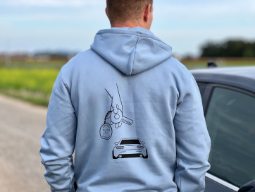 Ash Blue Dopamine Men Hoodie