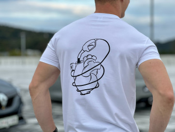 White Heart Men T-shirt